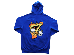 Lucky Number 7 Hoodie [BLUE]