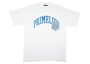 Collegiate T-shirt [white/blue]